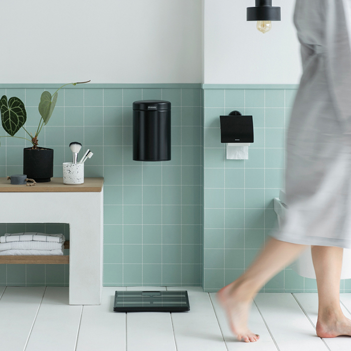 Тримач для туалетного паперу чорний профіль Brabantia