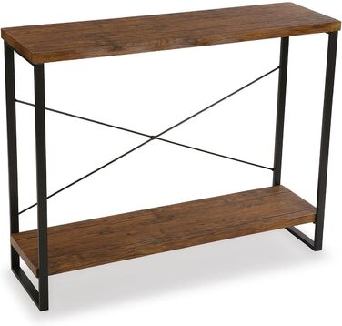 Консольний стіл Versa Taline для передпокою, сучасний, 80x30x100 см, чорний, дерево та метал