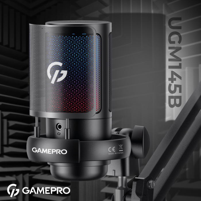 Конденсаторний USB мікрофон з пантографом GamePro (UGM145B)