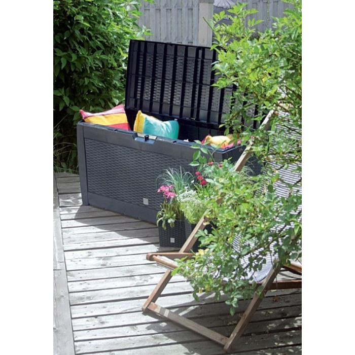 Садова скриня Prosperplast 310 л, пластик, чорна