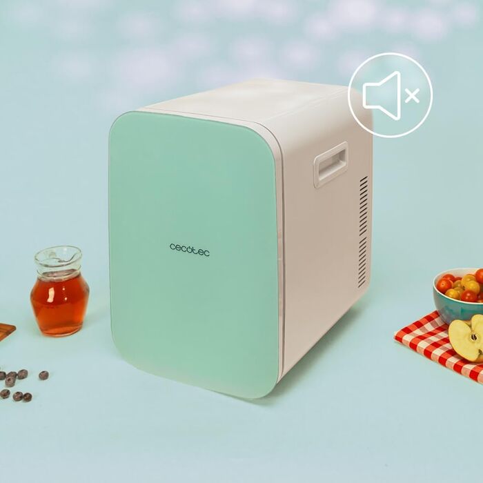 Міні-холодильник Cecotec Bolero MiniCooling 20L Bahamas Mint, для авто і дому, охолодження та нагрів, регульована температура 7-65°C, 12-220В