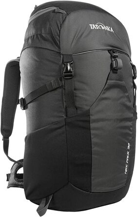 Рюкзак для походів Tatonka Hike Pack 32 л з вентиляцією спини та дощовиком, легкий і зручний туристичний рюкзак, чорний/сірий