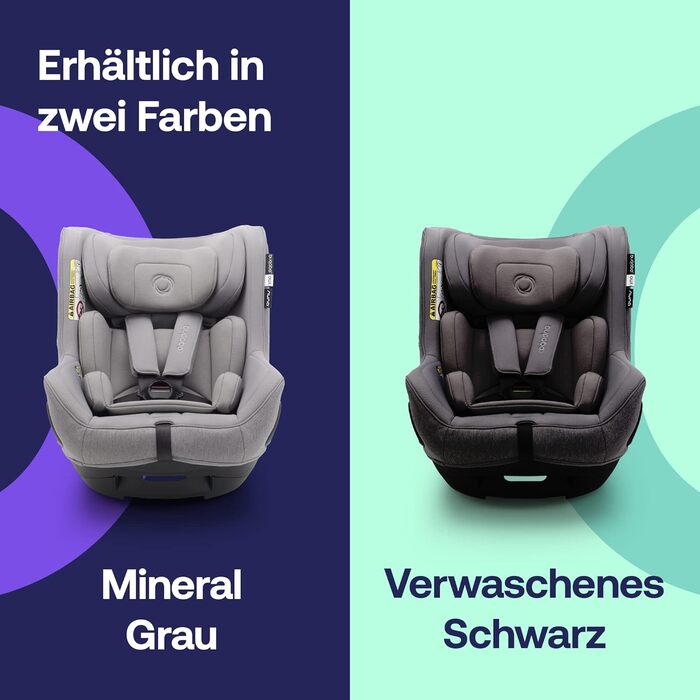 Дитяче автокрісло Bugaboo Owl by Nuna Isofix 0-18 кг, 360° обертання, група 0+/1, для новонароджених і дітей до 4 років, посилений захист, чорне
