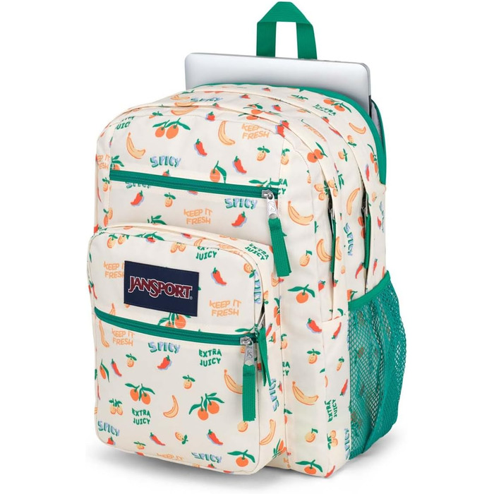 Рюкзак JanSport Big Student Five A Day Cream, великий шкільний кремовий