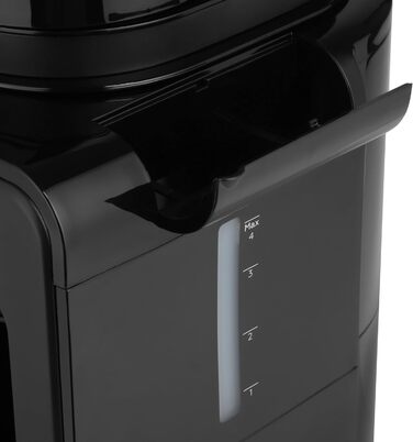Кавоварка Lauben Grind&Drip 600BB з вбудованим млинком, мийним фільтром, авто відключенням, антикрапельною технологією, 4 чашки