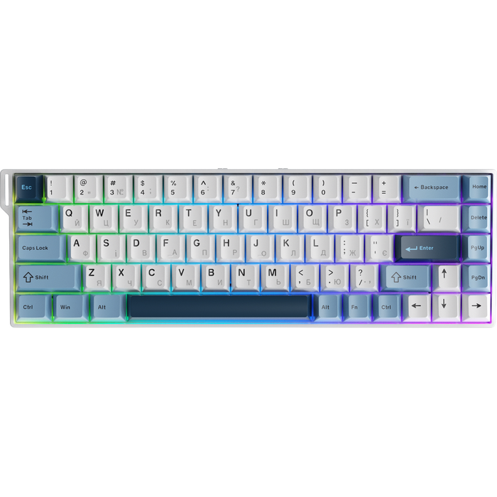 Ігрова магнітна клавіатура Ajazz AK680 V2 Ice Island Magnetic Switch (AK680-V2-I-GB)