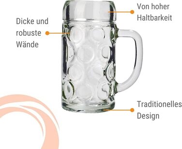 Набір пивних кружок Stölzle Lausitz ISAR, 6 шт., 0.3 л, Soda Lime скло, придатні для миття в посудомийній машині