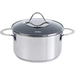 Каструля Kelomat PERFEKT з кришкою, 24 см, 5.7 л, нержавіюча сталь