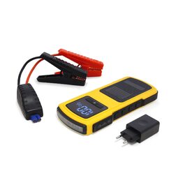 Бустер для автомобіля MAXTOOLS JS500 2200A 22Ah, пусковий пристрій (джампстартер) для 12V дизельних та бензинових двигунів, Powerbank з LED-ліхтарем та USB