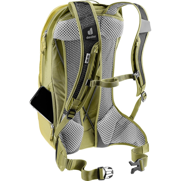 Велосипедний рюкзак Deuter Race Air 10 л, Linden-cactus, вентиляція спини
