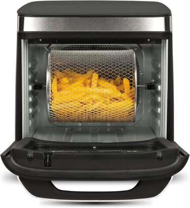 Мультифункціональна аерофритюрниця та BBQ-гриль G3 Ferrari Friggisano BBQ G10181, 2000 Вт, 10 л XXL, 8 програм, без диму, BPA- та PFOA-free, чорний/сірий