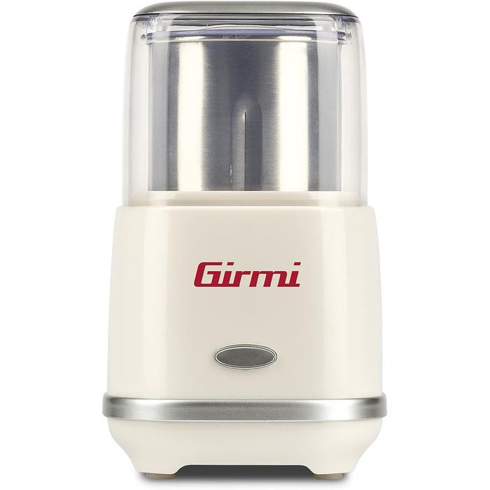 Електрична кавомолка Girmi MC02, 180 Вт, 70 г, нержавіюча сталь, кремова