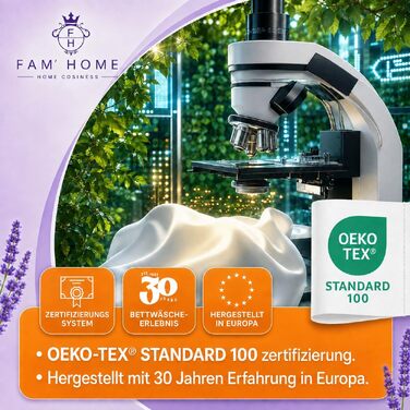 Всесезонна ковдра FAM Home 220x240 см, гіпоалергенна та придатна для прання