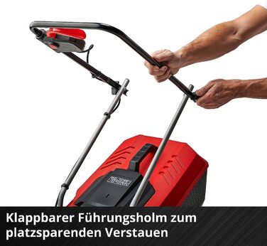 Акумуляторний газонокосарка Einhell City GE-CM 18/30 Li-Solo Power X-Change (18 В, 30 см, Brushless, 25 л, 30-70 мм)