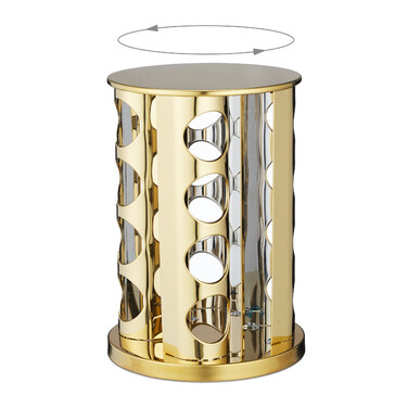 Підставка для спецій Relaxdays нержавіюча сталь з 16 баночками золота