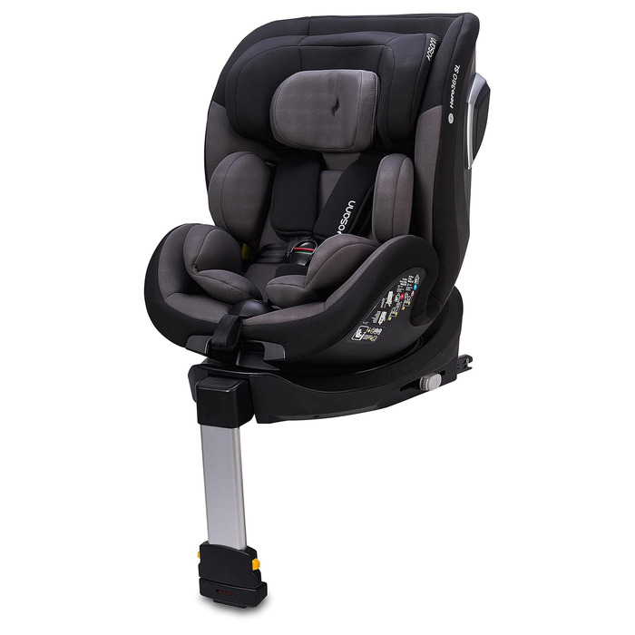 Дитяче автокрісло Osann Hero360 SL i-Size з поворотом, із опорою, Reboarder, 40-105 см, Twill Navy