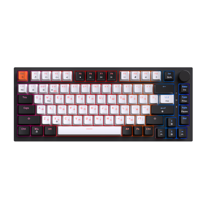 Дротова механічна клавіатура GamePro MK160 V2 Warden QLAB Sakura Black (MK160-V2-B-QS)