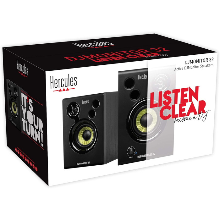 Монітори активні Hercules DJMonitor 32 - 2x15 Вт RMS, для DJ та музикантів