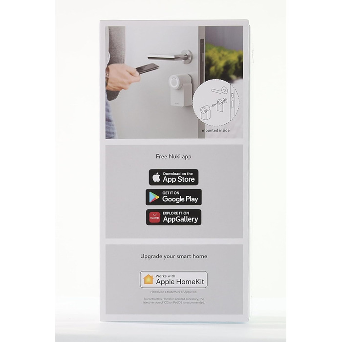 Розумний замок Nuki Smart Lock 3.0 білий, електронний дверний замок для безключового доступу, легке встановлення, сертифікат AV-TEST