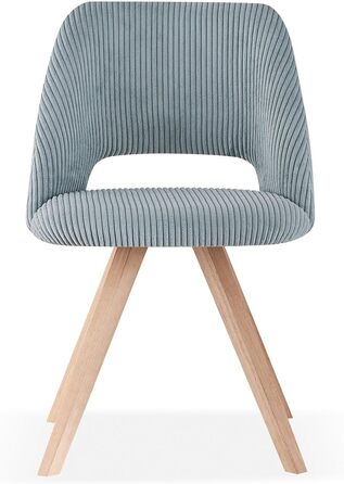 Комплект стільців B&D home Mary 2 шт, антрацит, сучасний м'який кухонний і офісний стілець з корду для вітальні, їдальні, спальні, в стилі модерн та кантрі