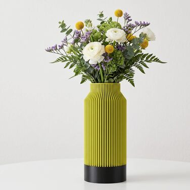 Ваза Kontura Moderne Pampasgras 25 см для сухоцвітів та зрізаних квітів, 3D-друк, Німеччина
