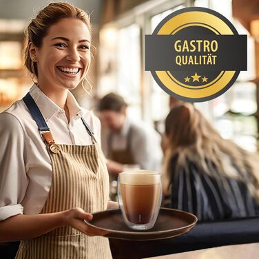 Набір склянок з подвійними стінками Creano PREMIUM 400 мл, 6 шт — термосклянки з GastroSeal для посудомийних машин, гастрономічна якість