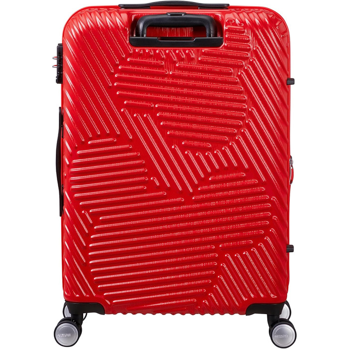 Валіза American Tourister Mickey Clouds, розширювана, 66 см, 63/70 л, червона, на колесах, середня