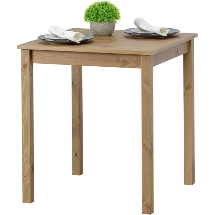 Стол Skandinavisch Holz від Hagge Home: 68x68 см, колір коричнева дуб, для кухні, їдальні, офісу, дитячої кімнати