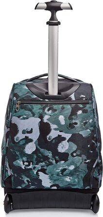 Дитячий шкільний рюкзак-тролей Invicta Camo Shade 2-в-1 на колесах, зелений, для хлопчиків і дівчаток, для школи та подорожей, з магнітною застібкою, 43 см