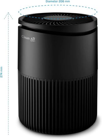 Очистувач повітря Clean Air Optima CA-503 Smart HEPA UV-LED іонізатор, компактний, безшумний вентилятор <10дБ, для кімнат до 30 м², очищення 140 м³/год