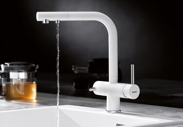 Змішувач кухонний BLANCO Fontas-S II з фільтром, висувний душ, Silgranit, графітовий колір