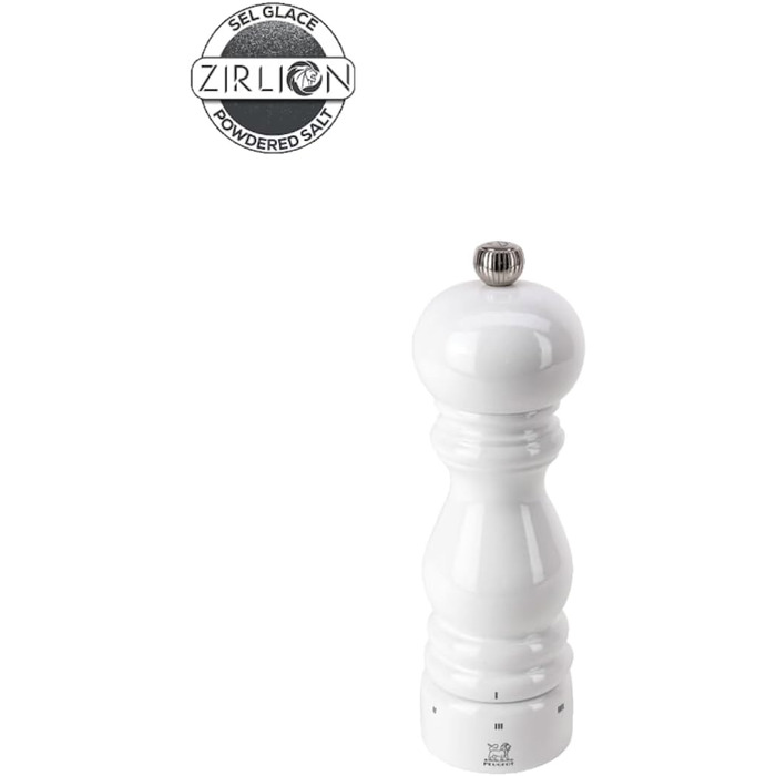Млинниця для солі Peugeot Paris u‘Select 18 см, біла, з 6 налаштуваннями помолу, сертифіковане дерево PEFC