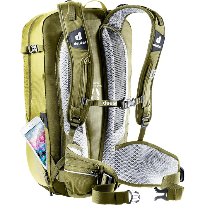Велосипедний рюкзак Deuter Flyt 20 з протектором, зелений, 20 л