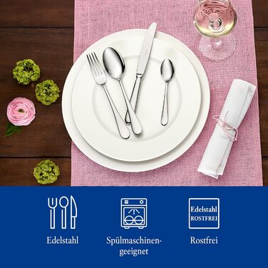 Villeroy & Boch Oscar набір столових приборів 24 предмети з нержавіючої сталі, для 6 осіб, придатний для посудомийки