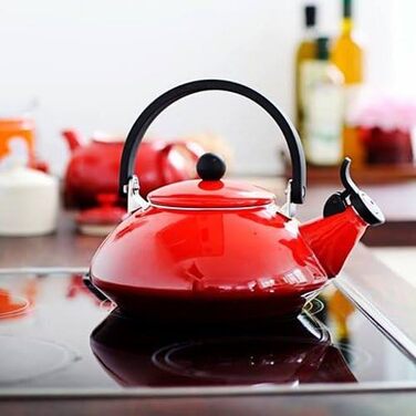 Емальований чайник Le Creuset Zen, 1.6 л, сталевий, колір вишневий червоний (40108020600000)