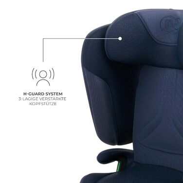 Автокрісло Kinderkraft UNITY 2 i-Size, 100-150 см, 3,5-12 років, регульована підголівник, AIR FLOW, 5 положень спинки, блакитне