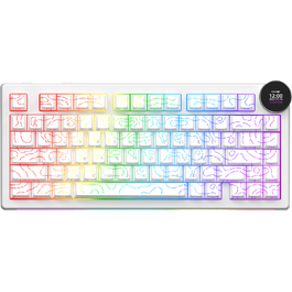 Бездротова механічна клавіатура Ajazz AK820 V2 White Peach Switch (AK820-V2-WP-S-W)