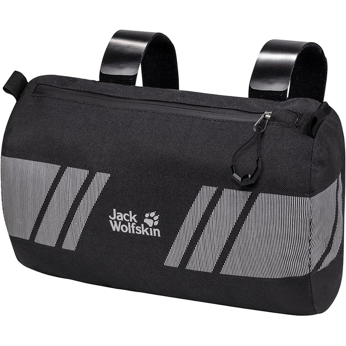 Велосипедна сумка Jack Wolfskin Handlebar 2-в-1, чорна, унісекс, універсальний розмір