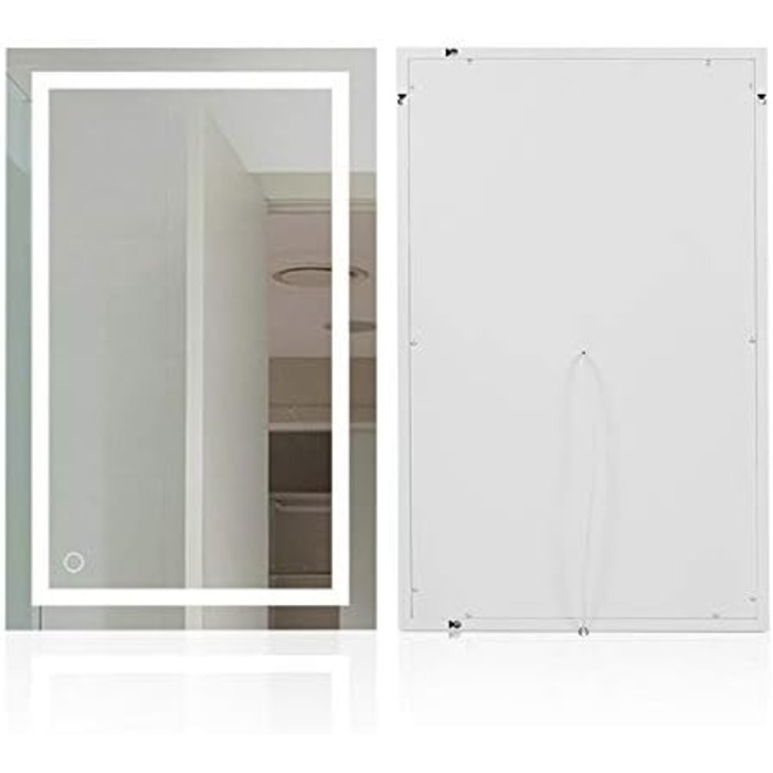 Дзеркало для ванної кімнати Kedia LED з підсвічуванням, 100x60 см, білий