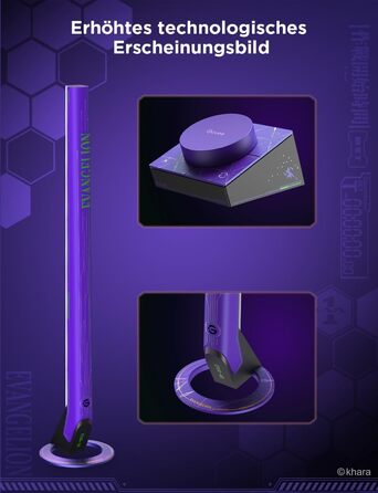 Ігрова світлодіодна світлова панель Govee x EVANGELION з Wi-Fi, розумним контролером, музичними режимами, 62 сценами, сумісна з Alexa та Google Assistant, підсвітка для ігрової кімнати