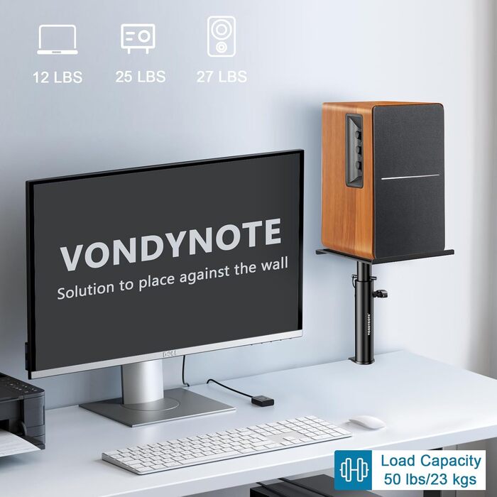 Стійки для студійних моніторів Vondynote, 2 шт., настільні та настінні, кріплення для колонок