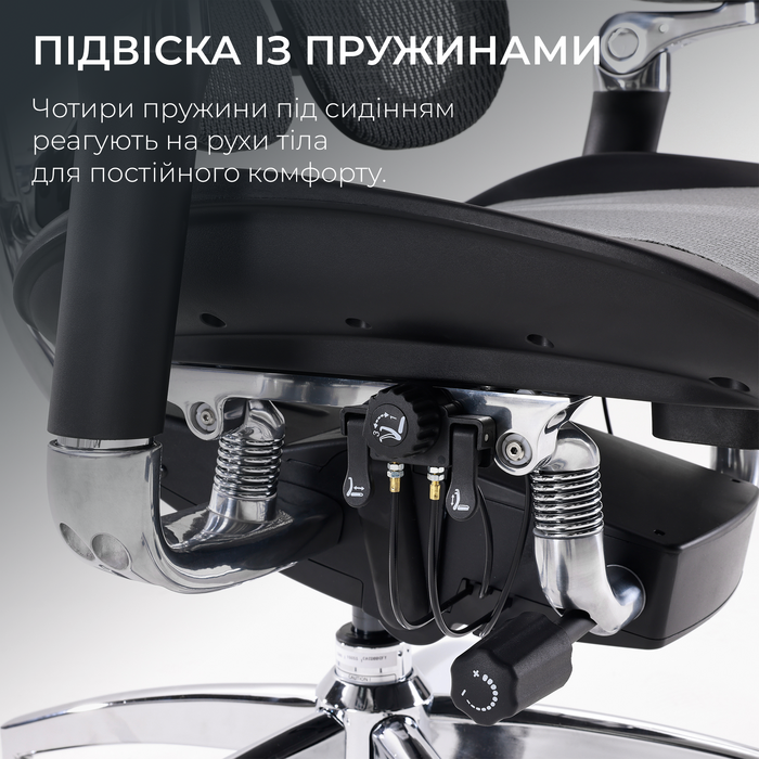 Крісло офісне Sihoo DORO S300 Mesh Dark Grey