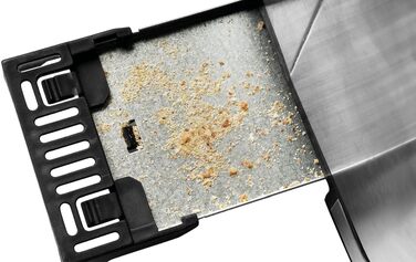 Тостер електричний GASTROBACK Design Toaster Digital 2S, нержавіюча сталь, 2 відділення, 7 програм, LCD-дисплей, 800 Вт, сріблястий