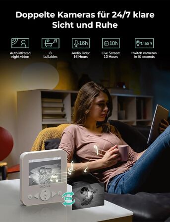Відеоняня Dr.Care з камерою та монітором 2.8