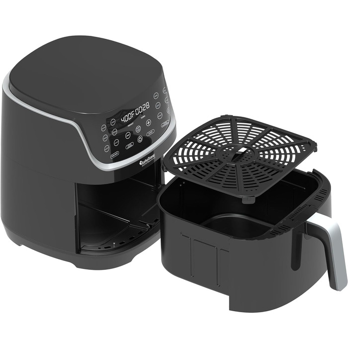 Цифрова аерофритюрниця XL 8 л AF13D, 13 програм, без масла, 80-200°C, чорна