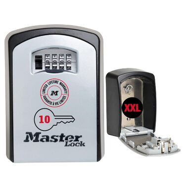 Сейф для ключів Master Lock Extra Large (XL) з настінним кріпленням для вулиці, металевий ключбокс (14.6 x 10.6 x 5.3 см)