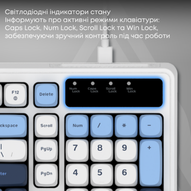 Дротова клавіатура Ajazz AF98 Glacier Blue (AF98-GB)