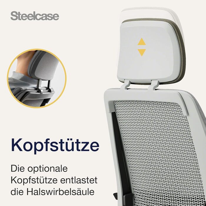 Офісний стілець Steelcase Series 2 з підтримкою спини LiveBack, 4D підлокітники, регульована підголівник, колір Трюфель