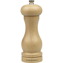 Перцемолка Cole & Mason Beech Capstan Precision+, натуральний бук, 165 мм