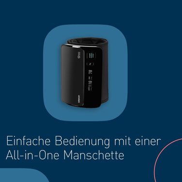 Автоматичний тонометр OMRON EVOLV на плече, бездротовий, клінічно перевірений, для вагітних, із безкоштовним додатком та 6 місяців OMRON connect Premium